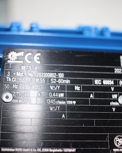G-Mot 0,37 230/400 50 27U SK01 71L/4 B3 1011